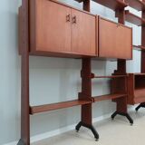 Mid century modular teak bookcase AV Arredamenti 1960s