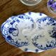Ravier in porcelain, Ironstone, model Flora, Creil & Montereau XIXth