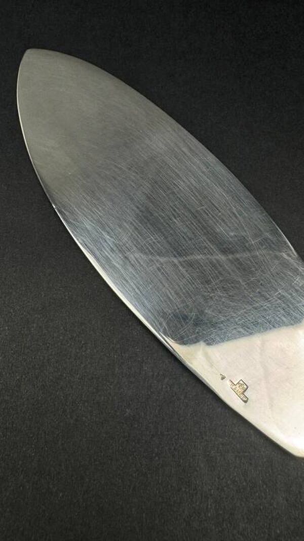 Pelle à servir le poisson Christofle Marly métal argenté années 80