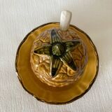 Vintage Pineapple Barbotine Jam Jar