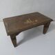 old small wooden bench step