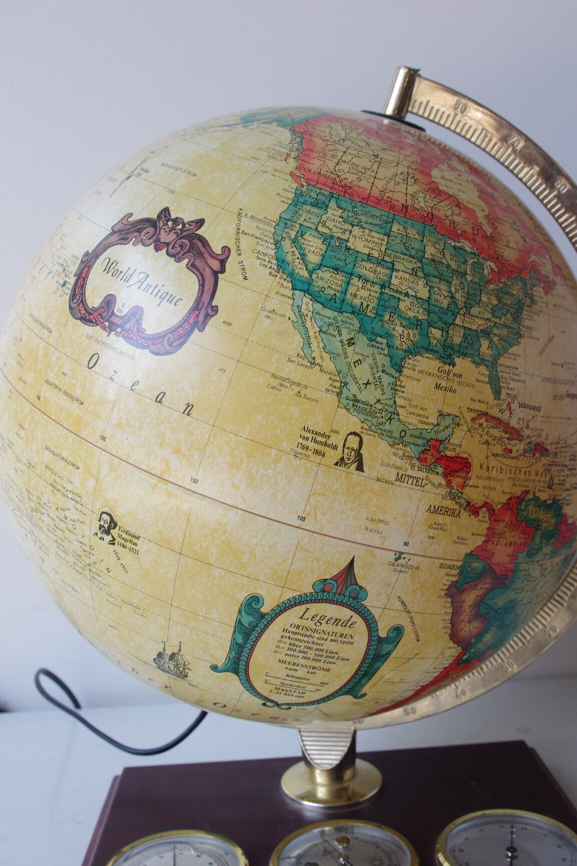 Vintage danish globe, 1970s