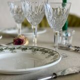 4 ironstone plates.