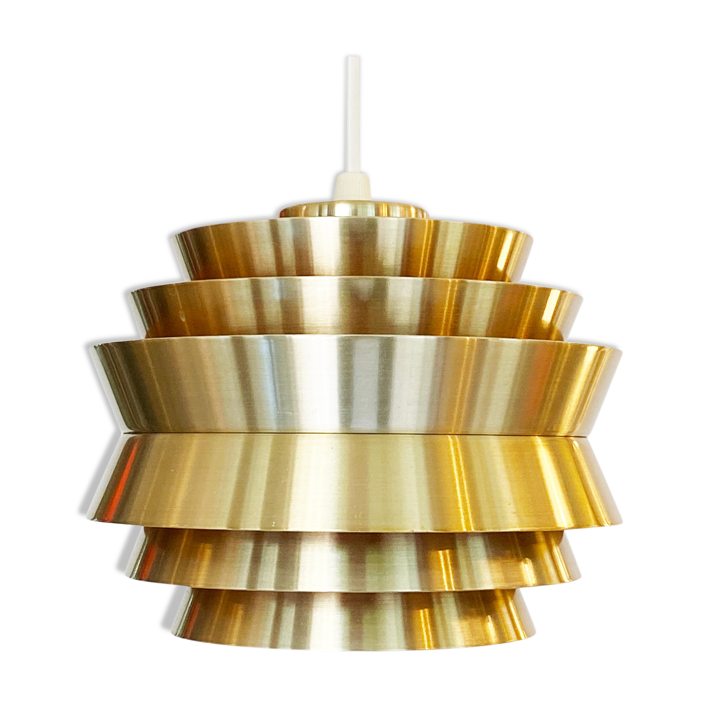 Pendant light "Trava" by Carl Thore for Granhaga Metallindustri. Sweden 1970s.