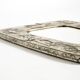 Beautiful Mid-Century Modern Wall Mirror with a Silver-Plated Frame