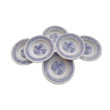 Service de 6 assiettes creuses anciennes de style anglais