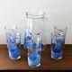 Vintage orangeade lemonade glass service
