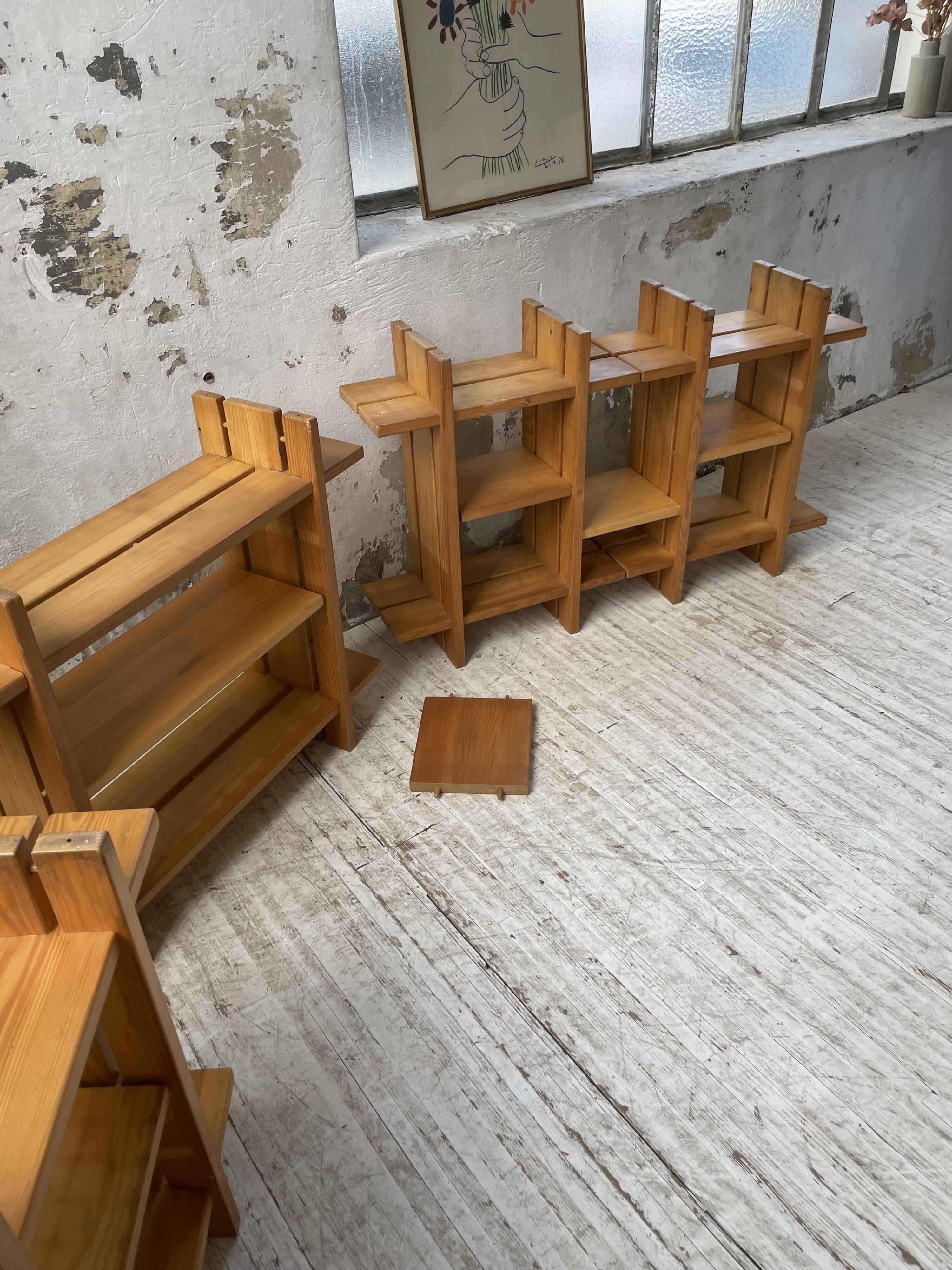 4 solid elm shelves Maison Regain