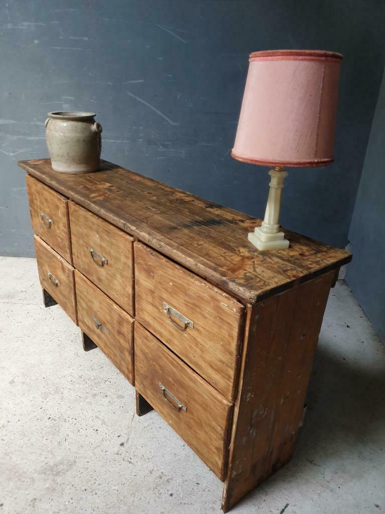 Antique chest of drawers side table 1930s