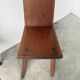 Paire de chaises brutaliste en chêne 1950