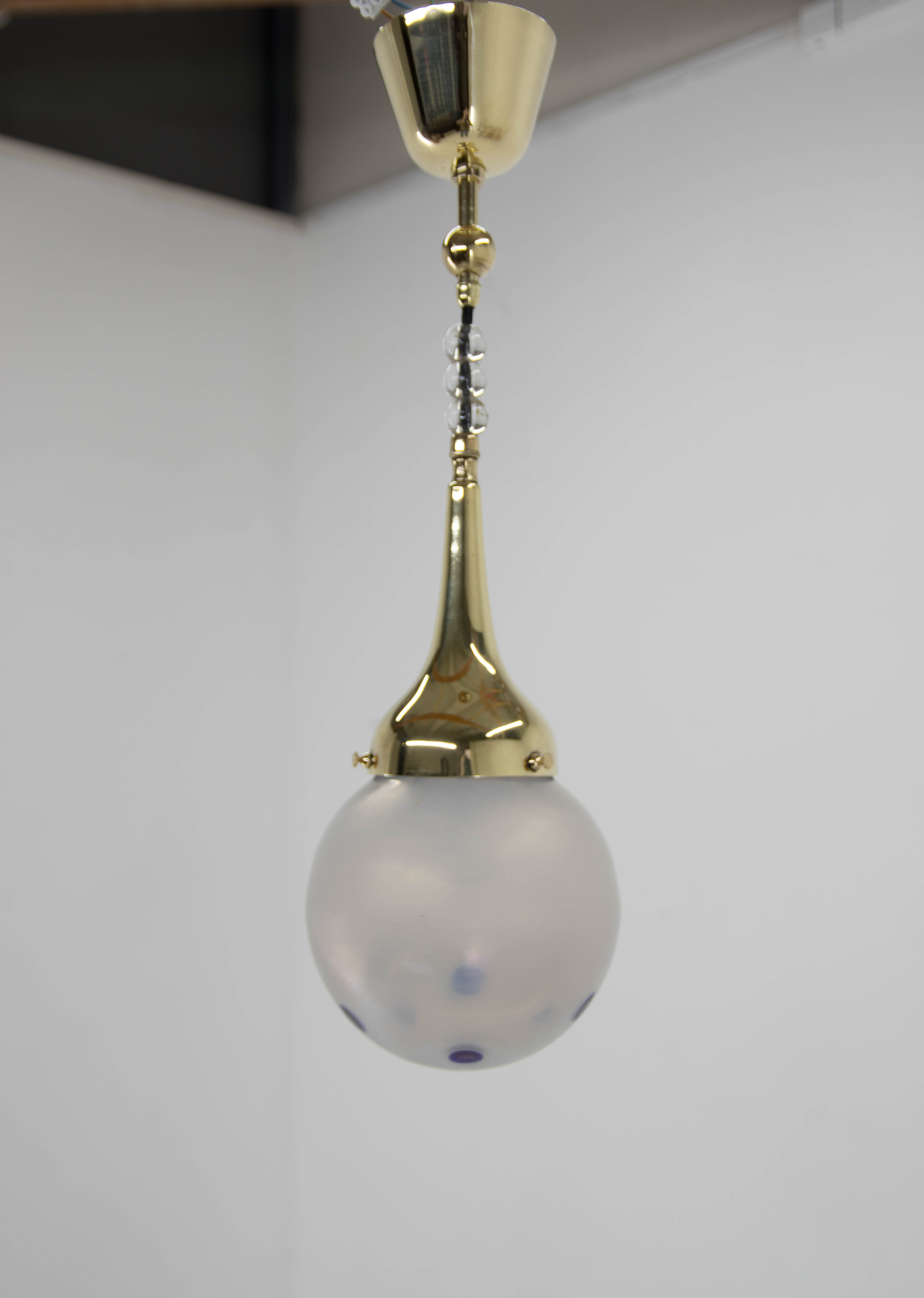 Art nouveau pendant lamp, 1920s