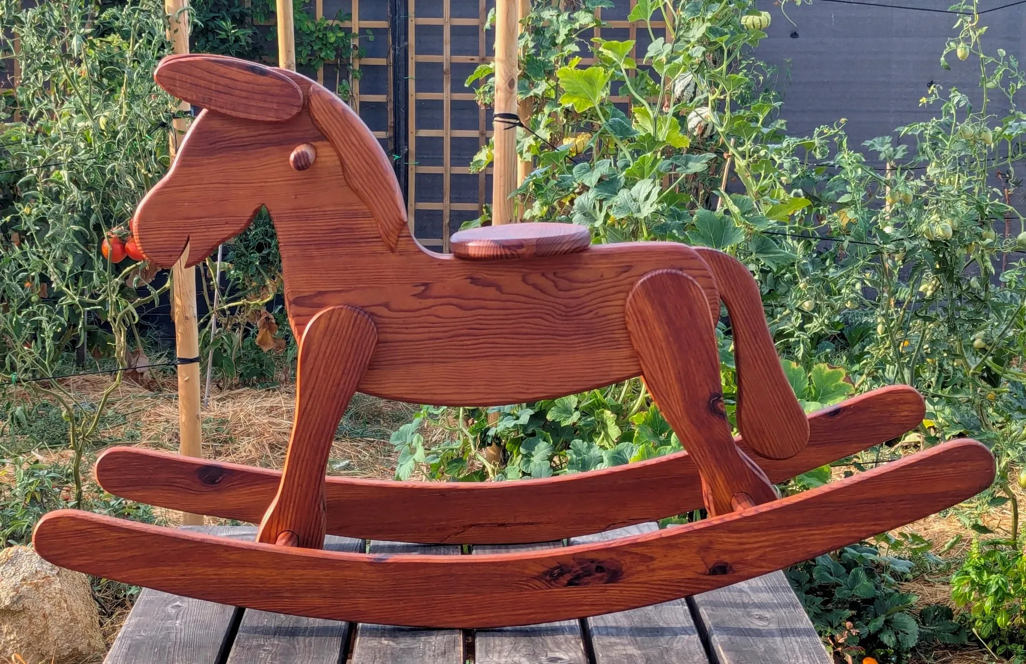 Rocking Horse La Varlope Solid Pine Wood Toy Child
