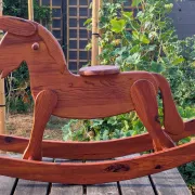 Rocking Horse La Varlope Solid Pine Wood Toy Child