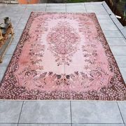 Tapis décoratif vintage rose sku 2535