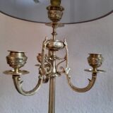 Paire de lampes ancienne bougeoir d'époque XIX ème Napoléon III