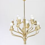 Lustre en laiton années 1970