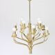 Brass chandelier 1970s