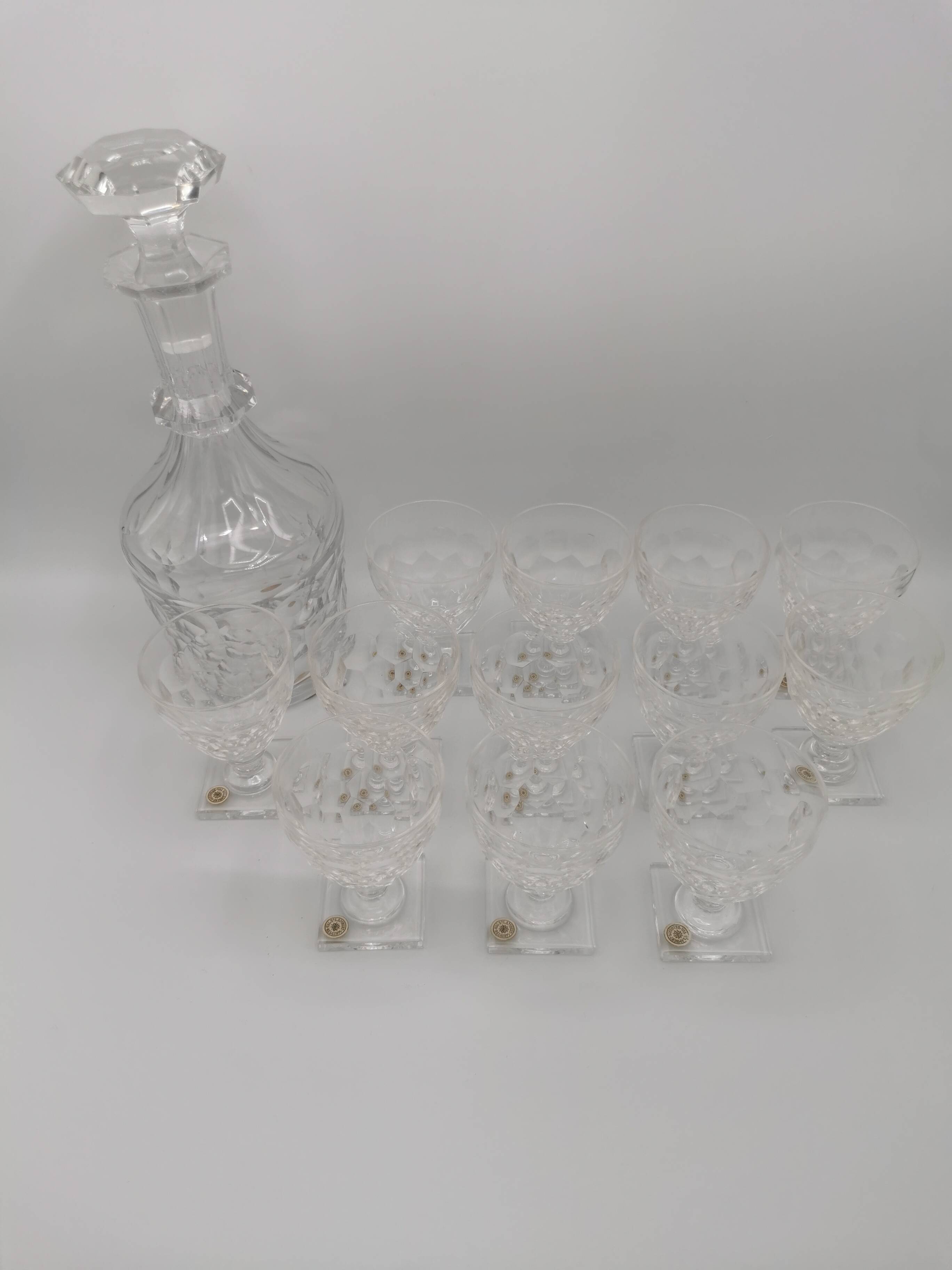 Crystal service from Val Saint Lambert