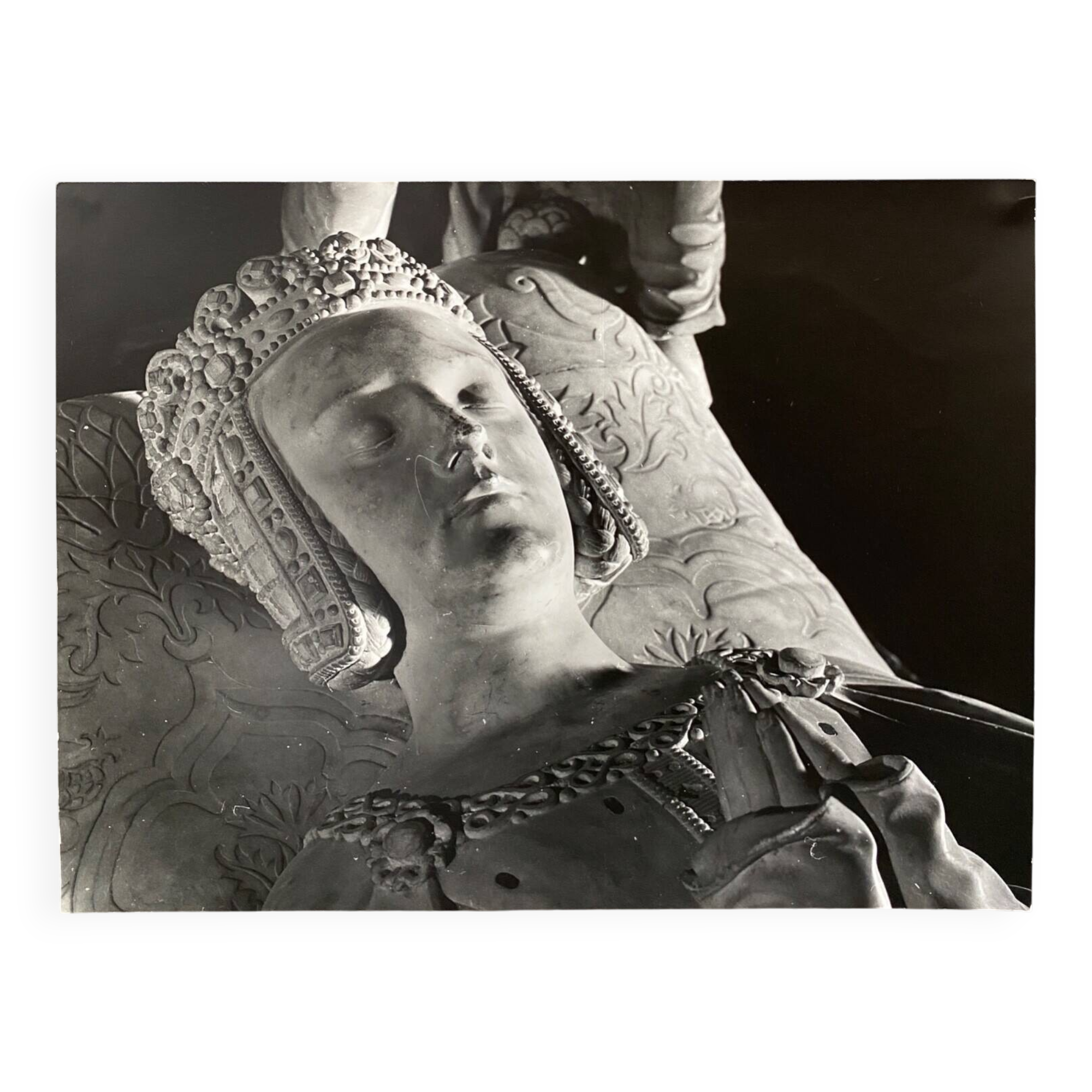 Silver photo portrait of Anne by B Bernard Darot 20th century