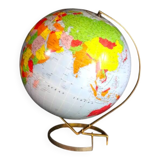 Vintage inflatable globe on stand, 1960, Taride Sevylor