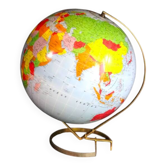 Vintage inflatable globe on stand, 1960, Taride Sevylor