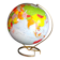 Vintage inflatable globe on stand, 1960, Taride Sevylor