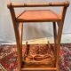 Desserte bar en bois sur roulettes