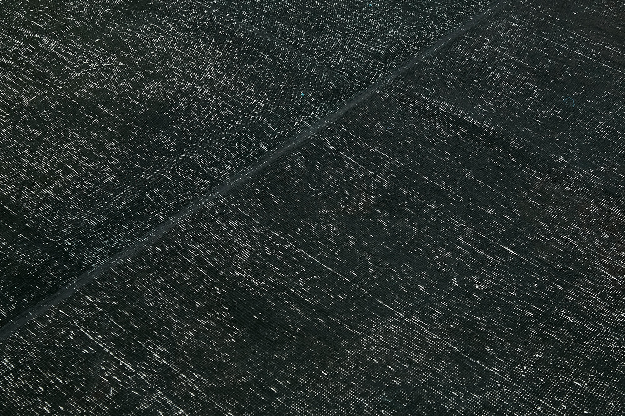 Hand-knotted persian antique 1970s 276 cm x 369 cm black wool carpet