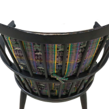 Black bar chair with cushion 'Delmenhorst' Black bar chair with cushion 'Delmenhorst' Black sp