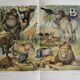 Gravure ancienne - Faune et animaux d'Afrique - Chromo-Lithographie originale de 1909