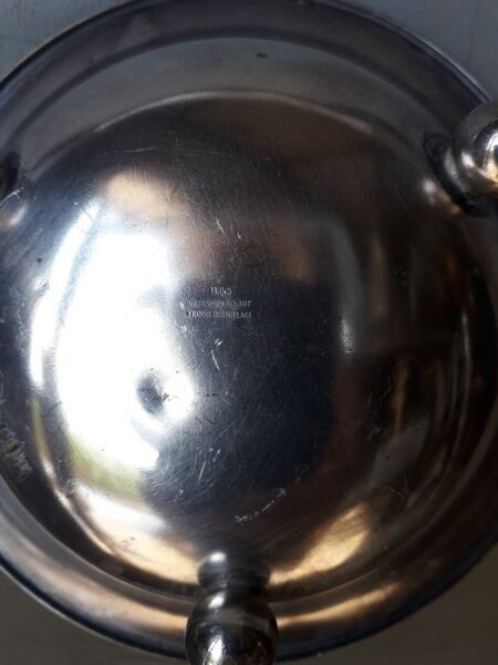 WMF art deco silver metal cup 1930