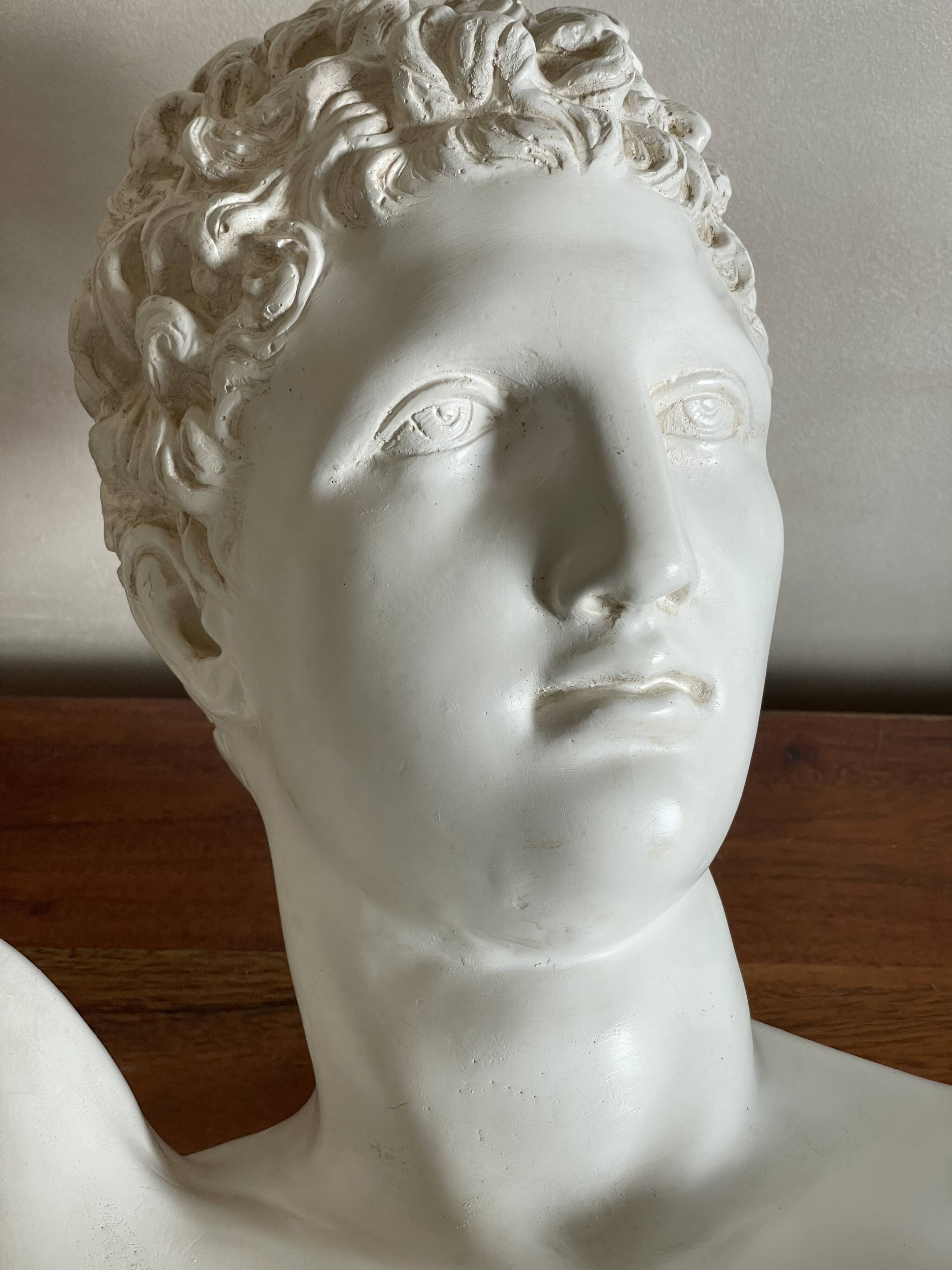 Large Hermes plaster bust