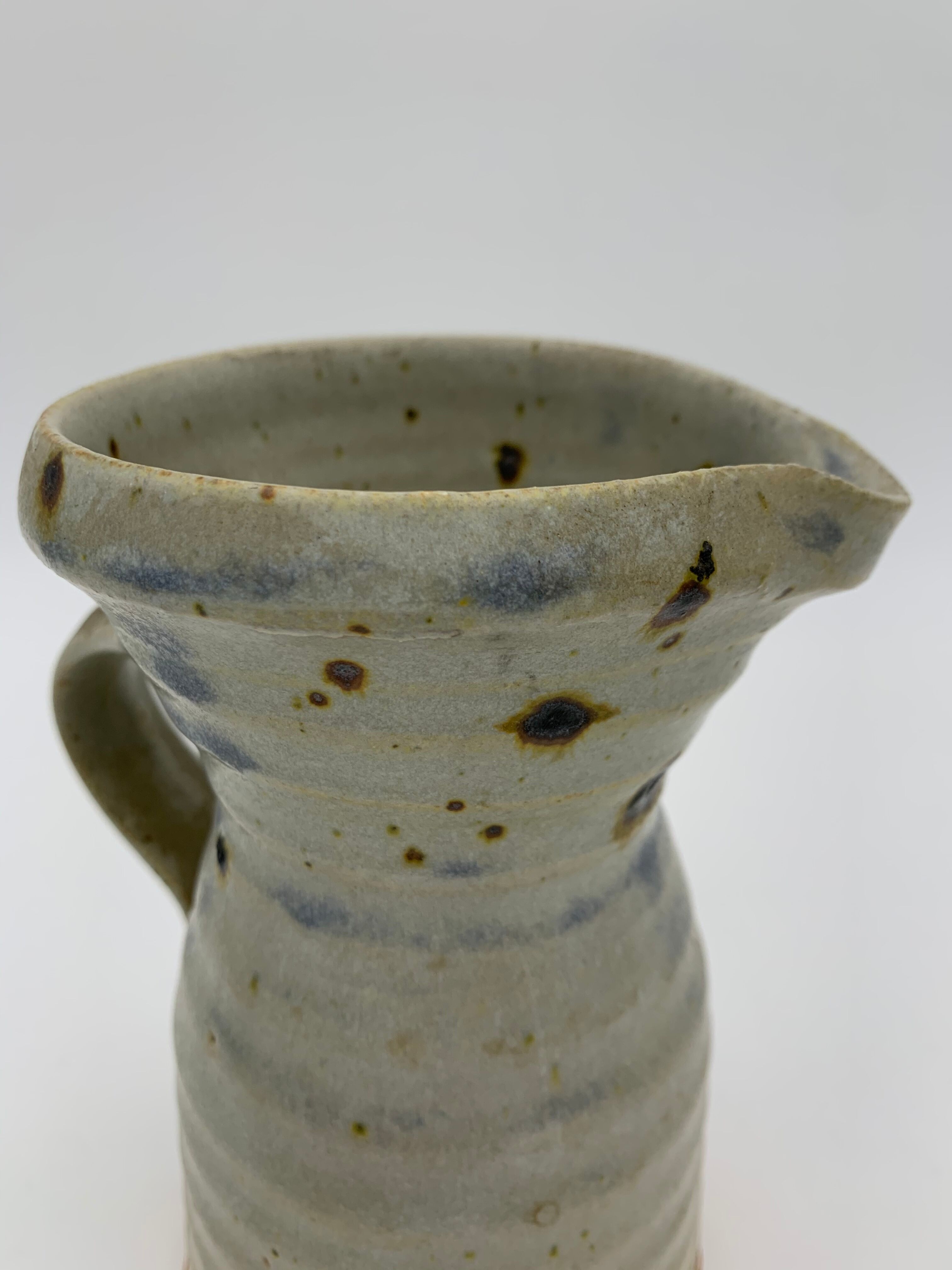 Vintage pyrite stoneware pitcher 1960