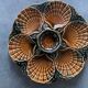 Sarreguemines majolica oyster plates