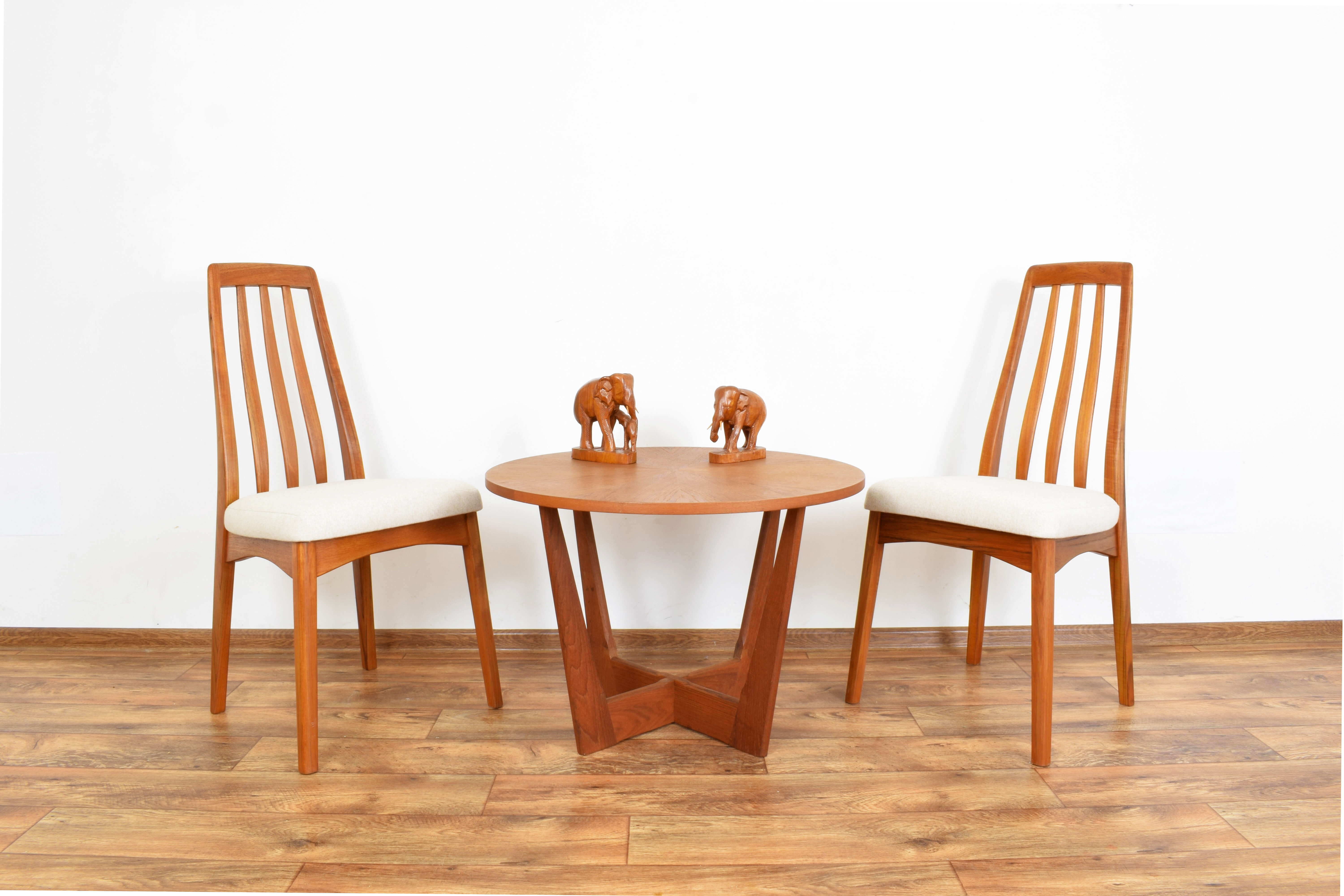 Mid-Century Teak Dining Chairs by Benny Linden, 1970s, Set of 4