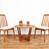 Mid-Century Teak Dining Chairs by Benny Linden, 1970s, Set of 4