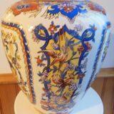 Vase with bird decoration signed y . p derevua