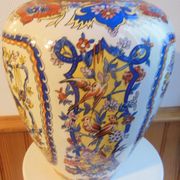 Vase à décor d'oiseaux signé y . p derevua