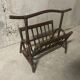 1970s rattan magazine rack