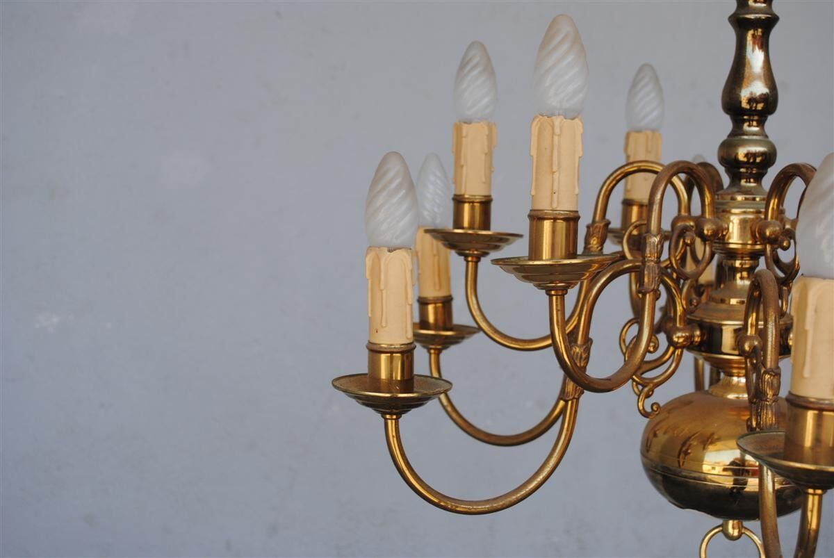 Chandelier style Dutch copper 10 lights