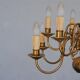 Chandelier style Dutch copper 10 lights