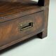 Campaign style mahogany coffee table