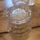 Set of 10 faceted glasses, pressed-molded glass, circa 1950–1960