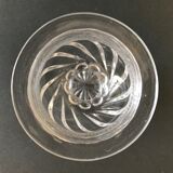 Paire de moutardiers anciens en verre