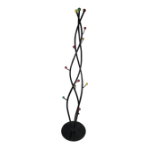 Porte manteau vintage avec boule multicolore