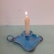 Enamelled sheet metal candlestick