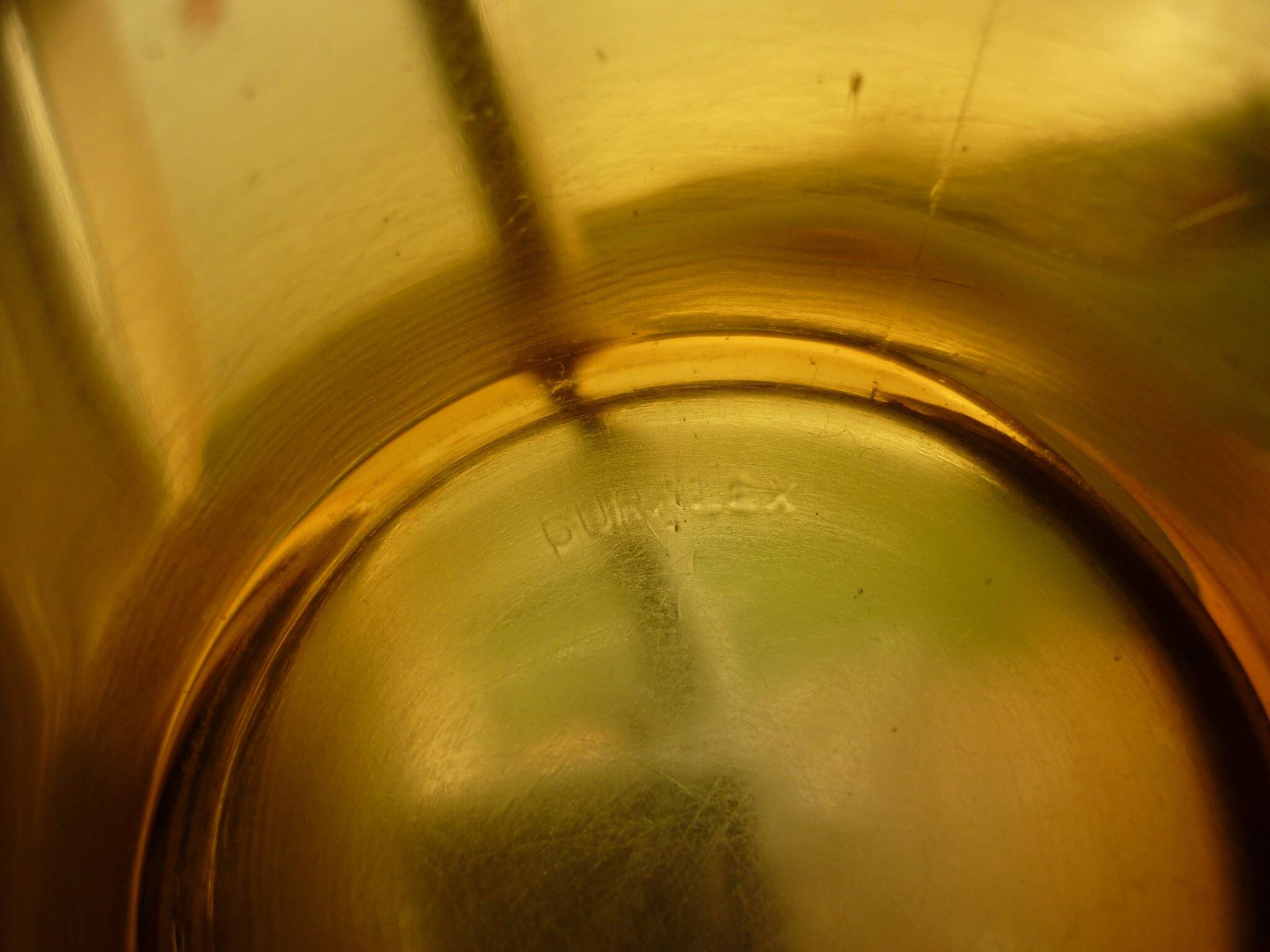 2 tasses Duralex ambrées vintage