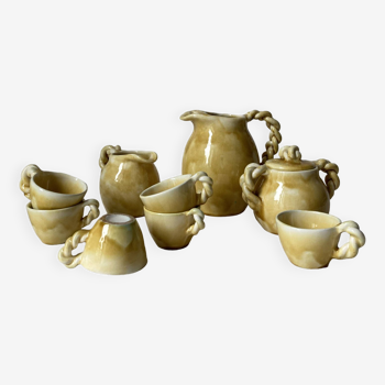 Service à thé/café en céramique, fabrication artisanale