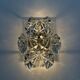 Mid-century crystal sconce by Kinkeldey, Germany, 1970s