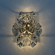 Mid-century crystal sconce by Kinkeldey, Germany, 1970s